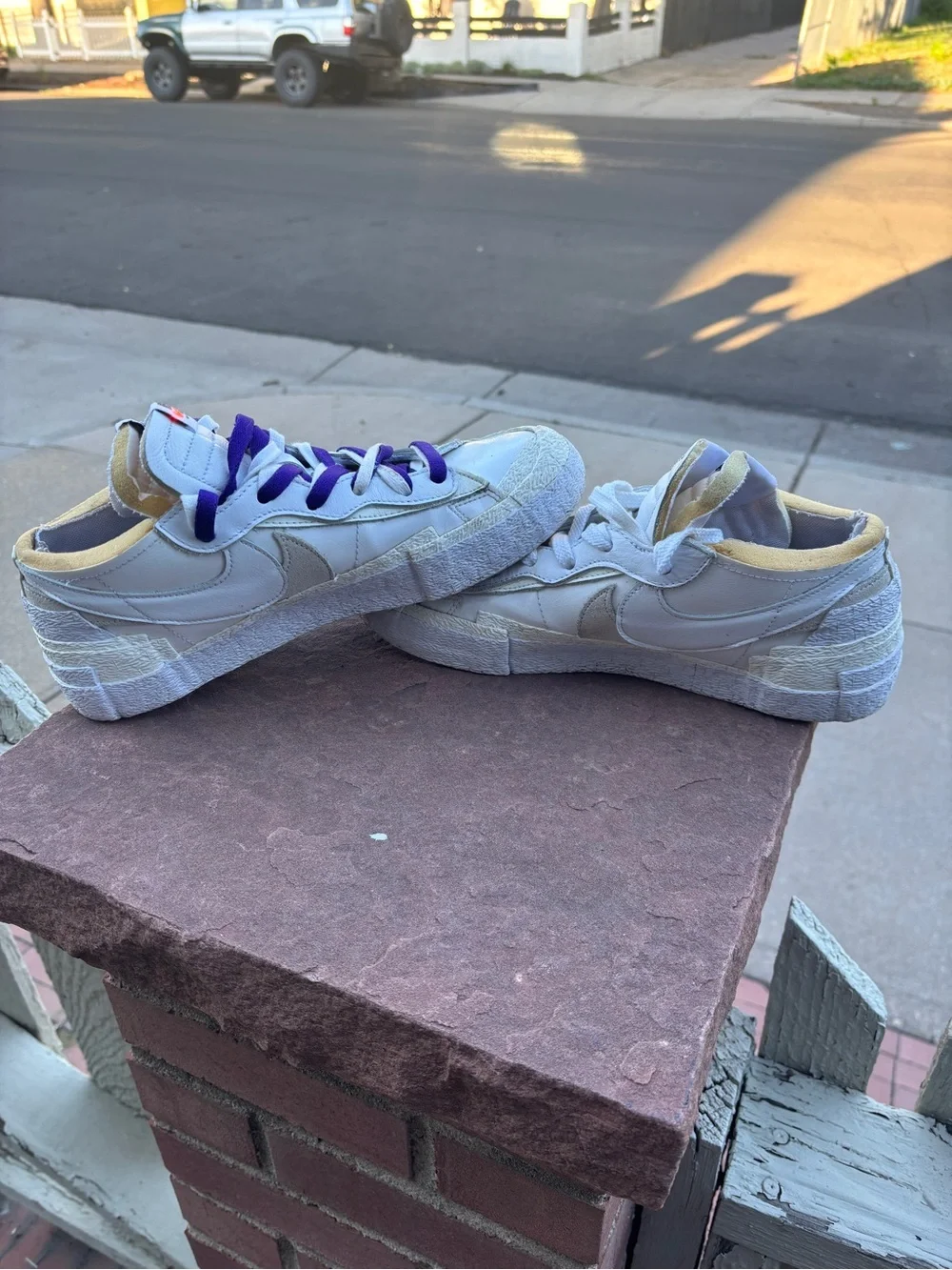 Nike Sacai x Blazer Low White Patent